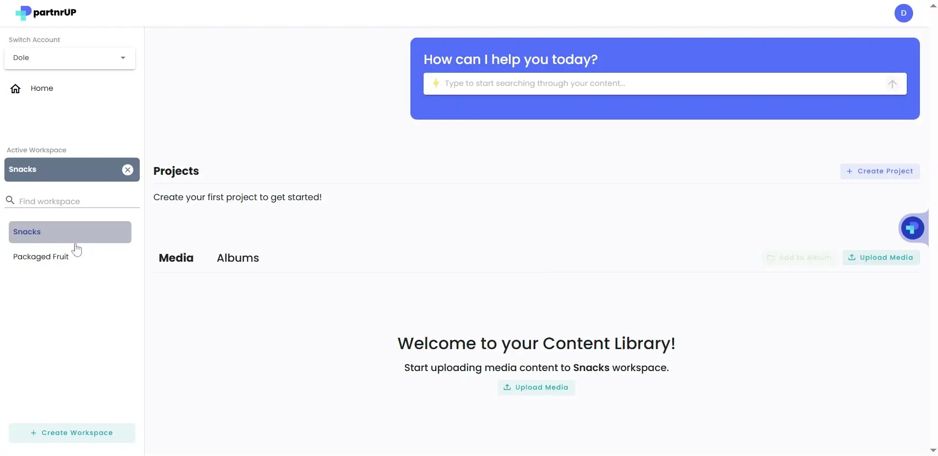 gen.video platform Getting Started page in Snacks workspace